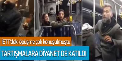 İETT'deki öpüşme çok konuşulmuştu! Tartışmalara Diyanet de katıldı