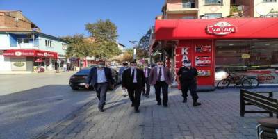 Çorum'un Osmancık ilçesinde pandemi denetimi