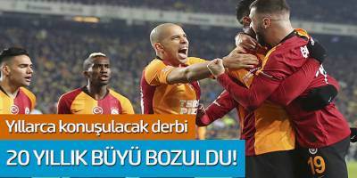 Galatasaray, 20 yıl sonra Fenerbahçe karşısında galip