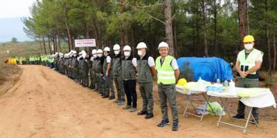 Muğla Nazilli’de Silvikültür Tatbikatı yapıldı