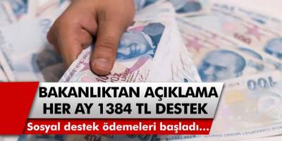 Aile Çalışma ve Politikalar Bakanı Selçuk Her Ay 1384 TL Destek Verileceğini Açıkladı! Sosyal Destek Ödemeleri Başladı…