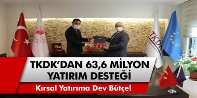 Vatandaşlara Büyük Müjde... TKDK'dan Kırsal Yatırıma Dev Bütçe! Tam Tamına 63.6 milyon TL Yatırım Yapılacak!