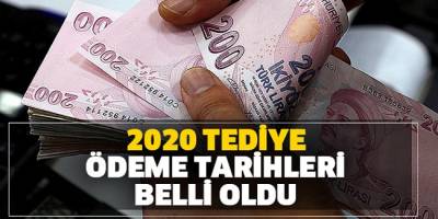 2020 yılı taşeron ikinci tediye ödeme tarihi ne zaman?