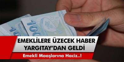 Emeklileri üzecek haber Yargıtay’dan geldi! Emekli maaşlarına haciz geliyor…