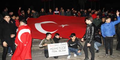 Kırıkkale halkı şehitler için yürüdü