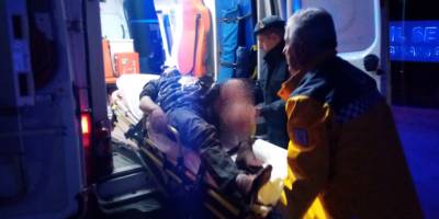 Kazara kendisini yaralayan genç, ağrımı dindirin diye seslendi