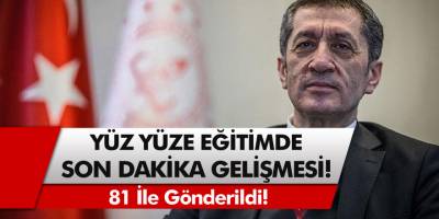 Milli Eğitim Bakanlığı'ndan Son Dakika Gelişmesi! MEB yüz yüze eğitim için genelde yayınladı ve 81 ile gönderildi….