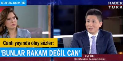 Cui Wei'den canlı yayında olay sözler: 'Bunlar rakam değil can'