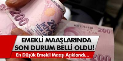 Emekli maaşlarında son durum belli oldu!Emekli maaşları ne kadar oldu? En düşük emekli maaşı açıklandı…