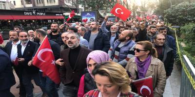 Kocaeli’de binler İdlib şehitleri için yürüdü