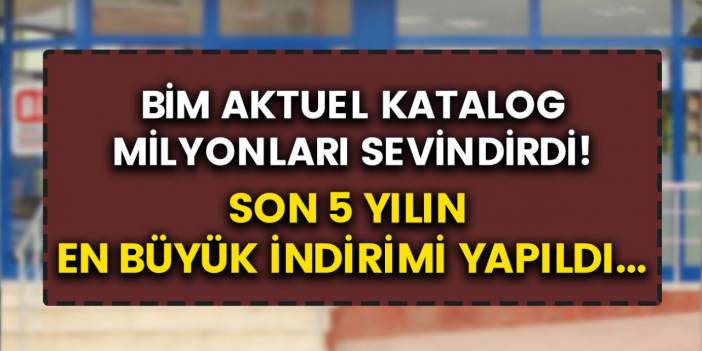 BİM 4 Aralık aktüel ürün kataloğunu yayınlandı! Son 5 yılın en büyük kampanyası yapıldı, müşteriler sıraya giriyor!