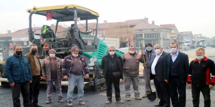 ÇESOB Başkanı Recep Gür'den Aşgın'a asfalt teşekkürü