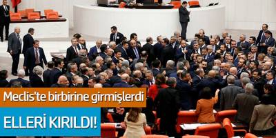 Meclis'te birbirlerine girmişlerdi... AKP'li İbrahim Halil Yıldız'ın eli kırıldı