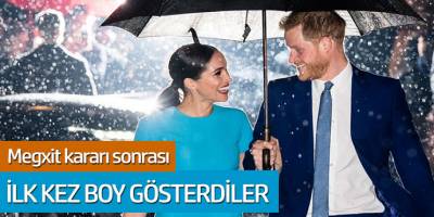Megxit kararı sonrası ilk kez boy gösterdiler