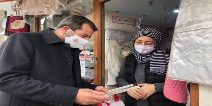 Başkan Mustafa Işık'tan esnafa hatır ziyareti