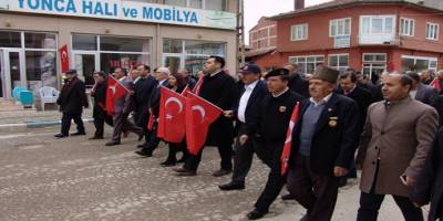 Pazaryeri ilçesi şehitler için yürüdü