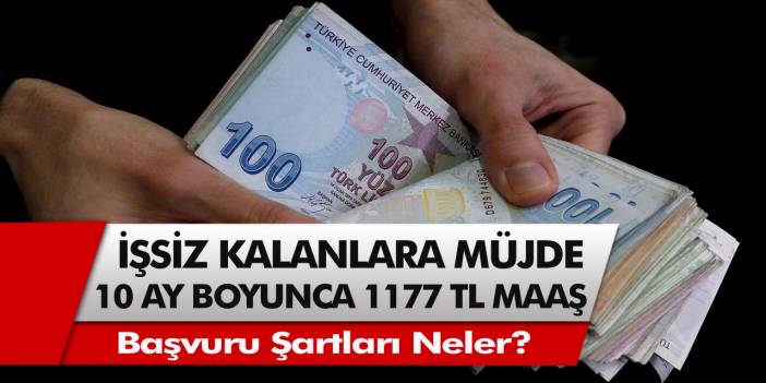 Hükümet kanadından müjde! Tam 10 ay boyunca aralıksız 1177 TL maaş verilecek…