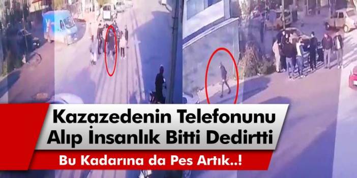 Bu Kadarına da Pes Artık Diyeceksiniz... Denizli’de Kaza Yapan Moto Kuryenin Telefonunu Alıp Sırra Kadem Bastı!