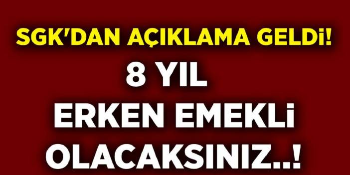 Büyük müjde! SGK ve SSK, bir ilke imza attı! Emeklilik yaşı düşürüldü, 8 yıl erken emekli olma fırsatı geliyor…