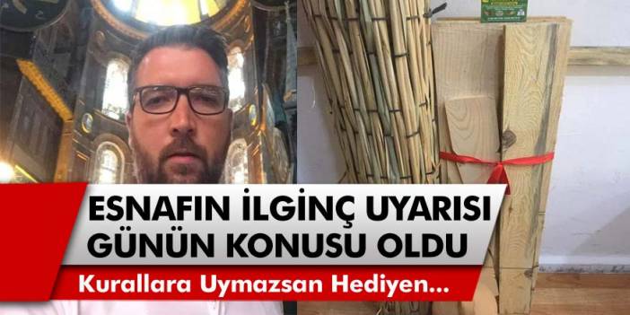 Söke'de Esnaf Engin Yalmaç'ın ilginç uyarısı günün konusu oldu! "Kurallara uymazsan, yılbaşı hediyen cenaze malzemesi olur"