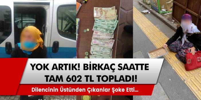 Manisa'da bir dilenci birkaç saat içinde 602 TL para topladılar! Dilencilerin üstünden çıkanları görenler şoke oldu...