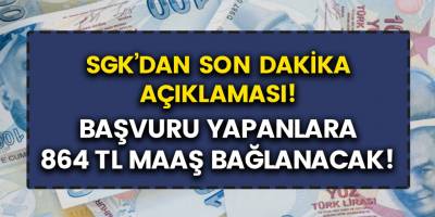 SGK girişi olan tüm vatandaşlara 864 TL nakit para verilecek! E-Devlet’ten başvurular başladı…
