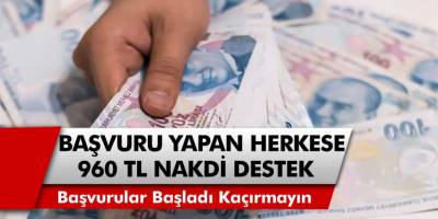 Milyonlarca Vatandaşı Sevindirecek Haber! E-Devlet Üzerinden Başvuru Yapanlara 960 TL Nakdi Yardım Yapılacağı Duyuruldu…