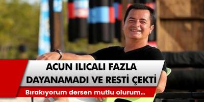 Acun Ilıcalı daha fazla dayanamadı ve resti çekti: Bırakıyorum dersen mutlu olurum…