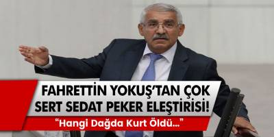 Milletvekili Fahrettin Yokuş'tan Çok Sert 'Sedat Peker' eleştirisi: "Hangi Dağda Kurt Öldü..."