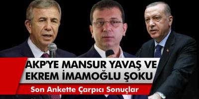 Cumhurbaşkanı Erdoğan'a Ekrem İmamoğlu ve Mansur Yavaş Şoku! Son Ankette Çarpıcı Sonuçlar Ortaya Çıktı