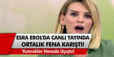 Esra Erol'da Programında Ortalık Yine Karıştı! Canlı Yayından Eşine Saldırdı!