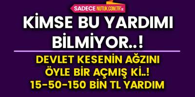 Milyonlarca Kişiye Büyük Müjde! Kimse bu yardımı bilmiyor..! Devlet kesenin ağzını öyle bir açmış ki şarıracaksınız..!