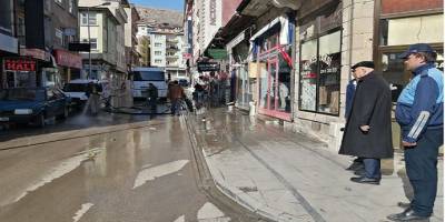Güneşli günlerin yaşandığı Bayburt’ta bahar temizliği