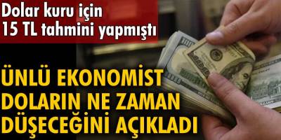 Dolar kuru hakkında 15 TL tahmini yapmıştı! Ünlü ekonomist Selçuk Geçer doların ne zaman düşeceği hakkında konuştu!
