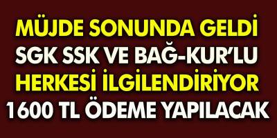 Milyonlara Müjde Üstüne Müjde Geldi! Tam 1600 TL Verilecek! Başvuranın Hesapına anında Yatırılıyor...