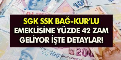 Milyonlarca emekliye yüzde 42 zam mı geliyor? İşte yeni emekli maaş zammı tablosu...