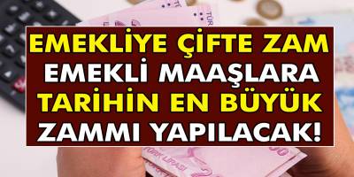SSK SGK ve BAĞ-KUR'lu Emekliye zamlı maaş müjdesi duyuruldu! Tüm emeklilere çifte maaş ödemesi yapılacak!