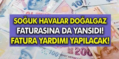 Dondurucu soğuklar doğalgaz faturasını etkiledi Fatura yardımı yapılacak!