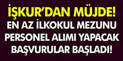 İŞKUR'dan sevindirici haber KPSS şartsız kadrolu personel alımı başladı! Başvurularda son üç gün!