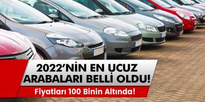 2022'nin en ucuz ikinci el arabaları belli oldu... Fiyatları 100 binin altında!