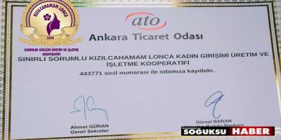 İlk kadın kooperatifi Kızılcahamamda kuruldu