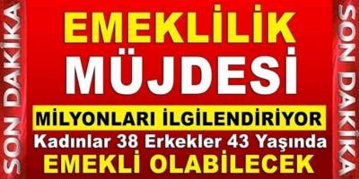 Müjde! Resmi Gazetede yayımlandı! 43 Yaşında erken emekli olma imkanı! işte tüm detaylar!