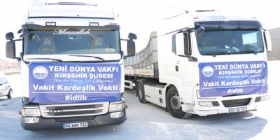 Kırşehir’den İdlib’de yaşayan sivillere insani yardım