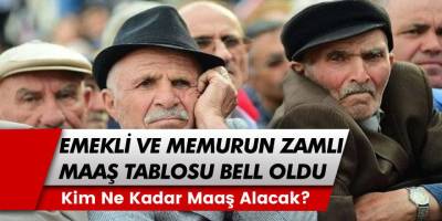 Milyonlarca Memur ve Emekli Temmuz Maaş Tablosu Açıklandı! Temmuz'da Emekli ve Memur Ne Kadar Maaş Alacak?