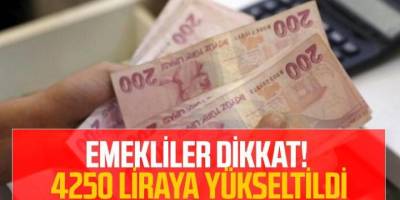 Milyonlarca SSK BAĞ-KUR Emeklileri Dikkat! Emeklileri çok sevinecek 4250 Liraya Yükseltildi...
