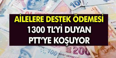 Müjdeyi duyan ATM'lere koşuyor! PTT'den 1-2-3-4 ailelere 1.300 TL destek ödemesi! Hesaplara yatmaya başladı!