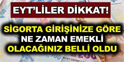 EYT için 'hemen emeklilik' formülü geliyor! İlk maaş tarihleri belli oldu! Zaman Emekli Olacaksınız Belli Oldu!