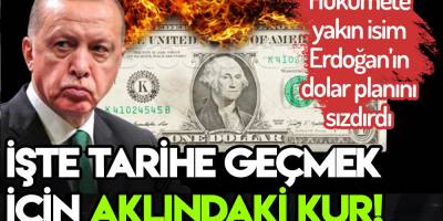 Cumhurbaşkanı Erdoğan'a yakın biri tarihe geçmek için kuru düşüreceği seviyeyi sızdırdılar!
