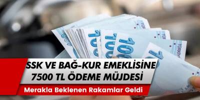 SSK ve Bağ-Kur Emeklilerine Kamu Bankasından Çılgın Promosyon Ücreti... Emeklilere Tam 7500 Lira Ödeme Yapılacağını Duyurdu