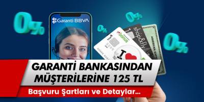 Garanti Bankası Para Kart Kullananlar ve Kredi Kartı Kullananlar Dikkat! Kartınıza 125 Lira Bonus Yüklenecek... Son Başvuru Tarihini Kaçırmayın